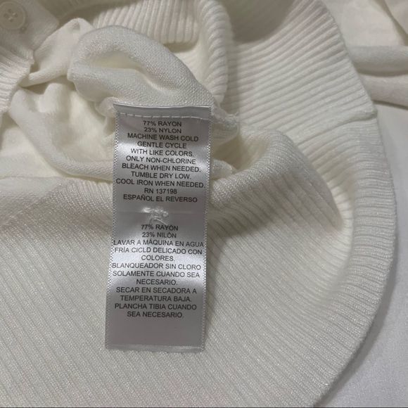 DANIELLE BERNSTEIN Puff Sleeve‎ Crop Cardigan Top - Picture 4 of 7